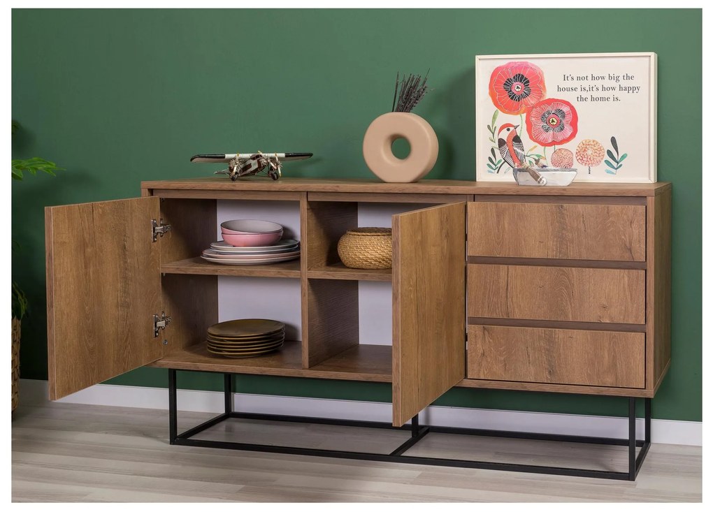 Mobilier living Lexuna 19 (Nuc + Negru). 1089121