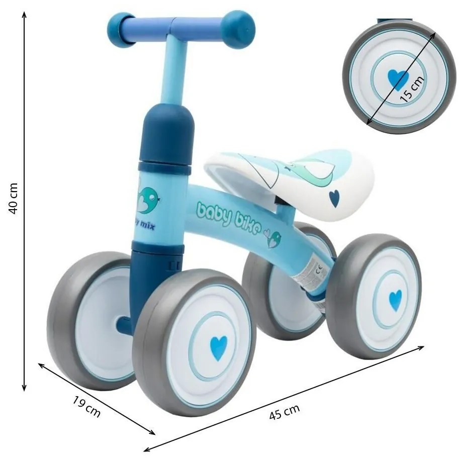 Bicicletă copii Baby Mix Fruit, verde
