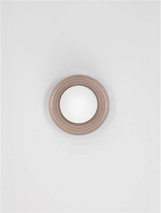 Aplica baie protectie IP44, Portelan mocha, ORBIQUE 22cm