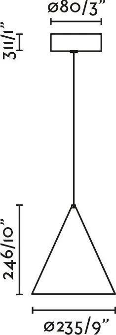 Pendul LED stil minimalist ANNA alb