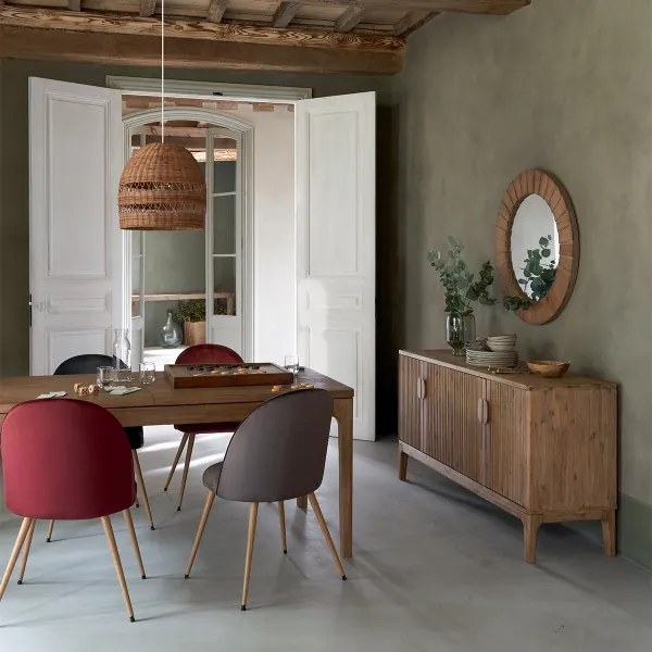 Oglindă de perete Atmosphera PAMELA d. 83 cm brad