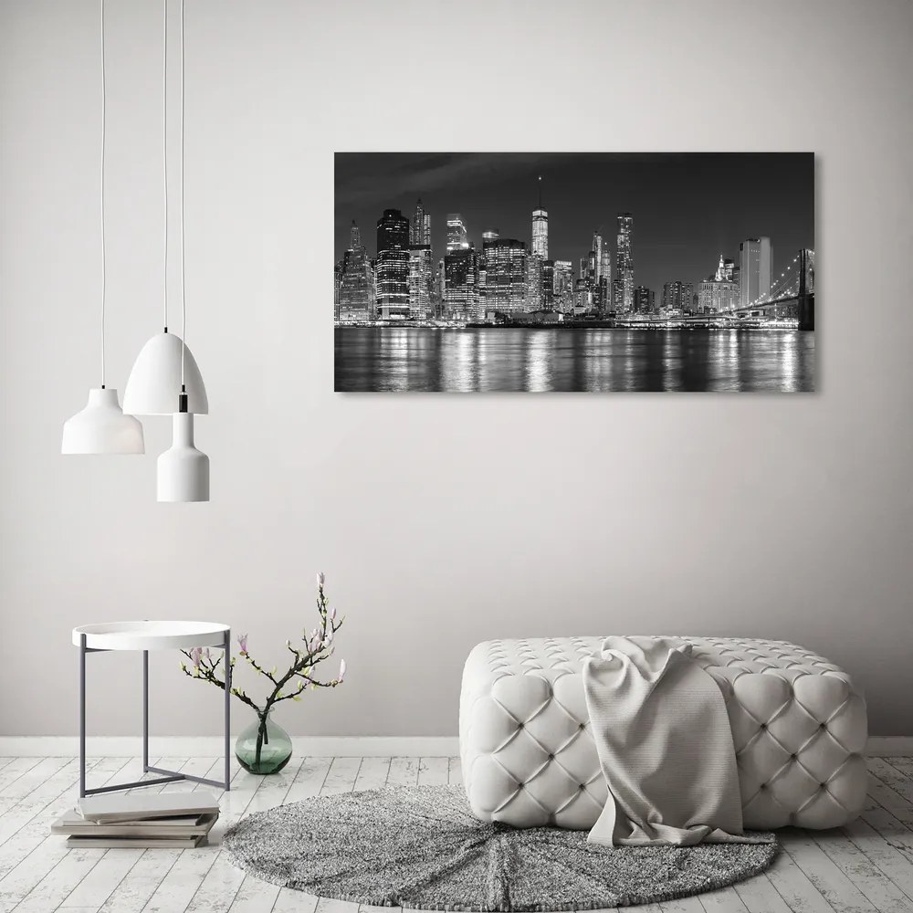 Tablou acrilic Manhattan pe timp de noapte