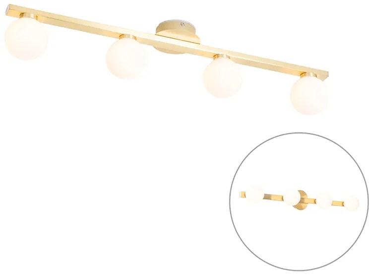Plafoniera moderna din alama IP44 cu 4 lumini - Cederic
