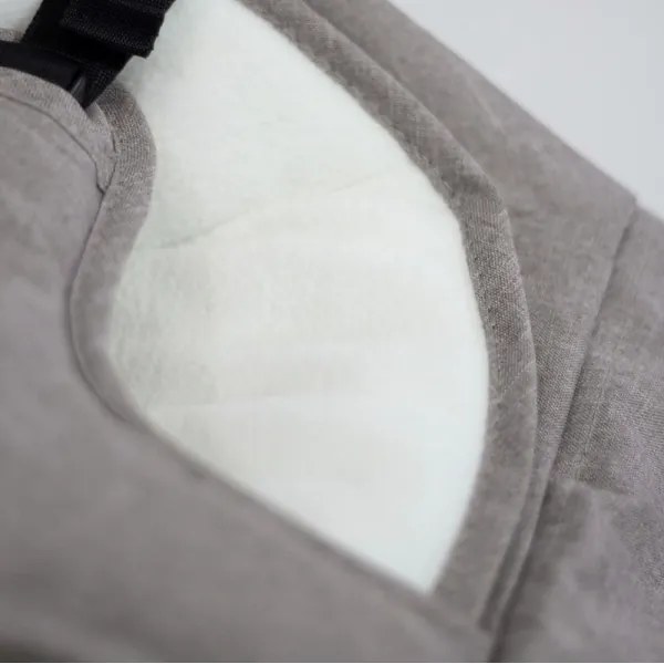 Șezlong pentru bebeluși CALMY gri PETITE&MARS