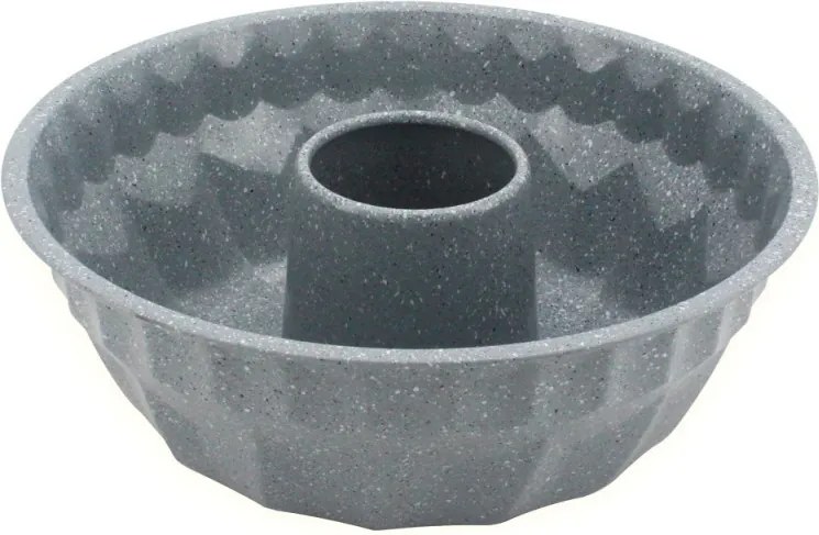 Forma pentru chec Voltz V51223GE, 26,5 x 9,5 cm, Finisaj marmorat, Otel carbon, Gri
