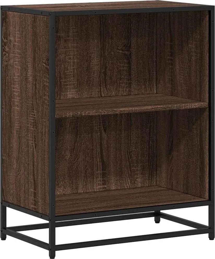 vidaXL Bibliotecă, stejar maro, 60x35x76 cm, lemn prelucrat