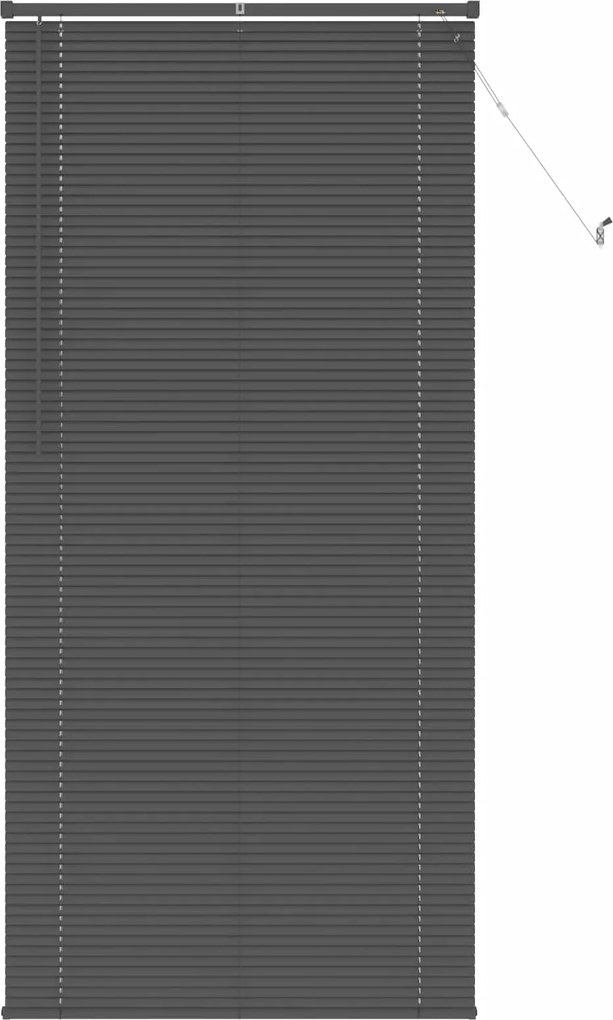 vidaXL Jaluzea venetiană Manual Ajustabil Gri argintie 213 x 90 cm PVC
