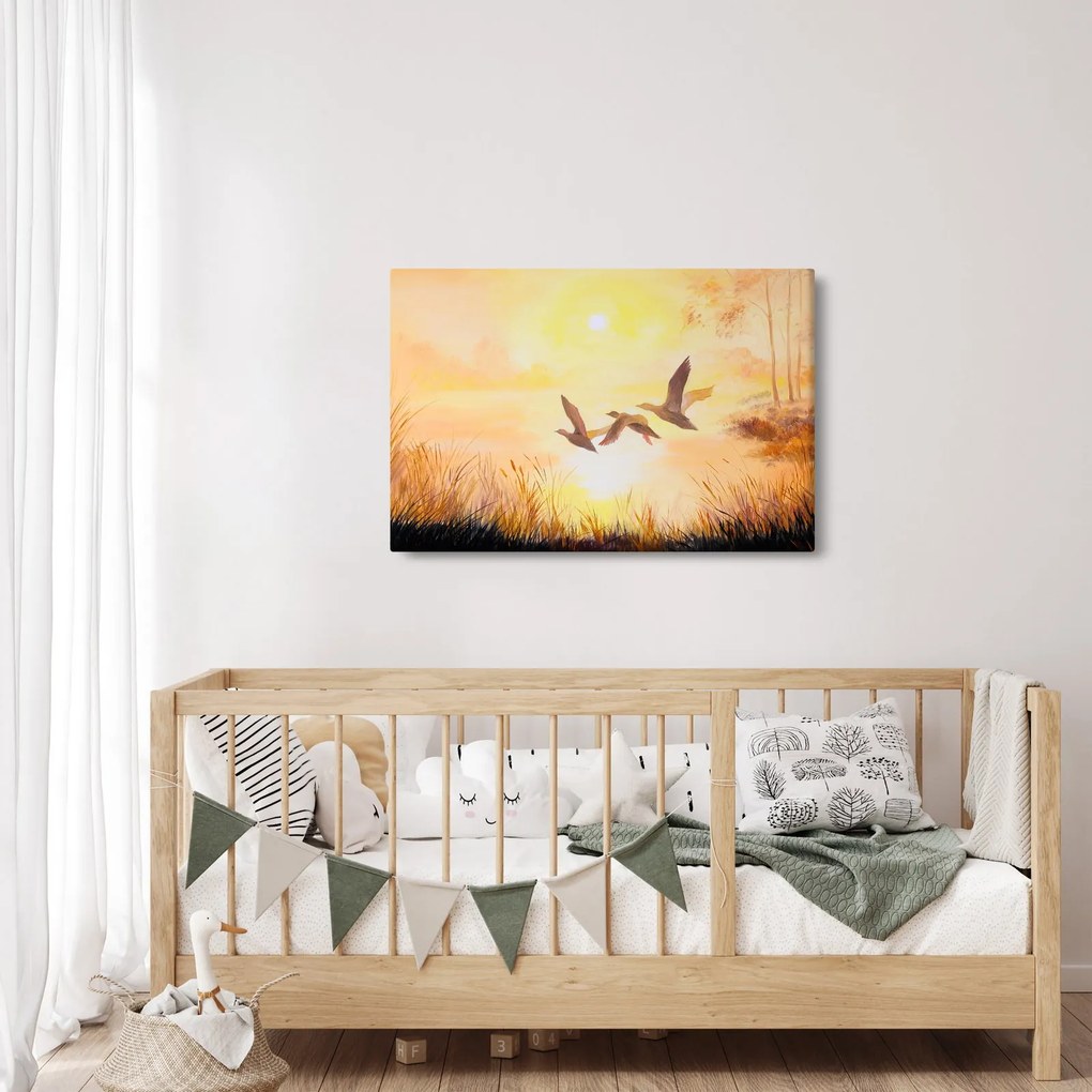 Tablou - Macarale la apus de soare (90x60 cm)