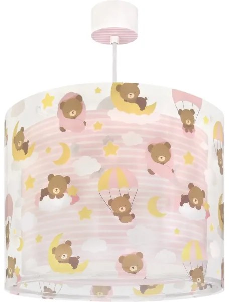 Dalber 41572S - Lustră pentru copii BABY TEDDY 1xE27/15W/230V roz