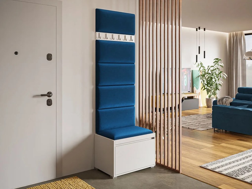Mobilier pentru hol Kendora 60 (cu 6 buc panouri tapițate Pazara 60x30) (manila 26). 1054016