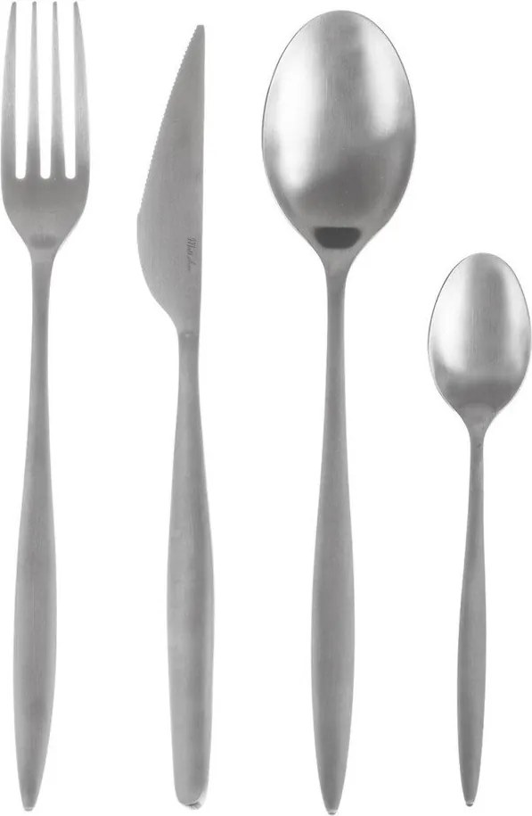 Tacâmuri argintii din oțel inoxidabil 24 buc. – Orion