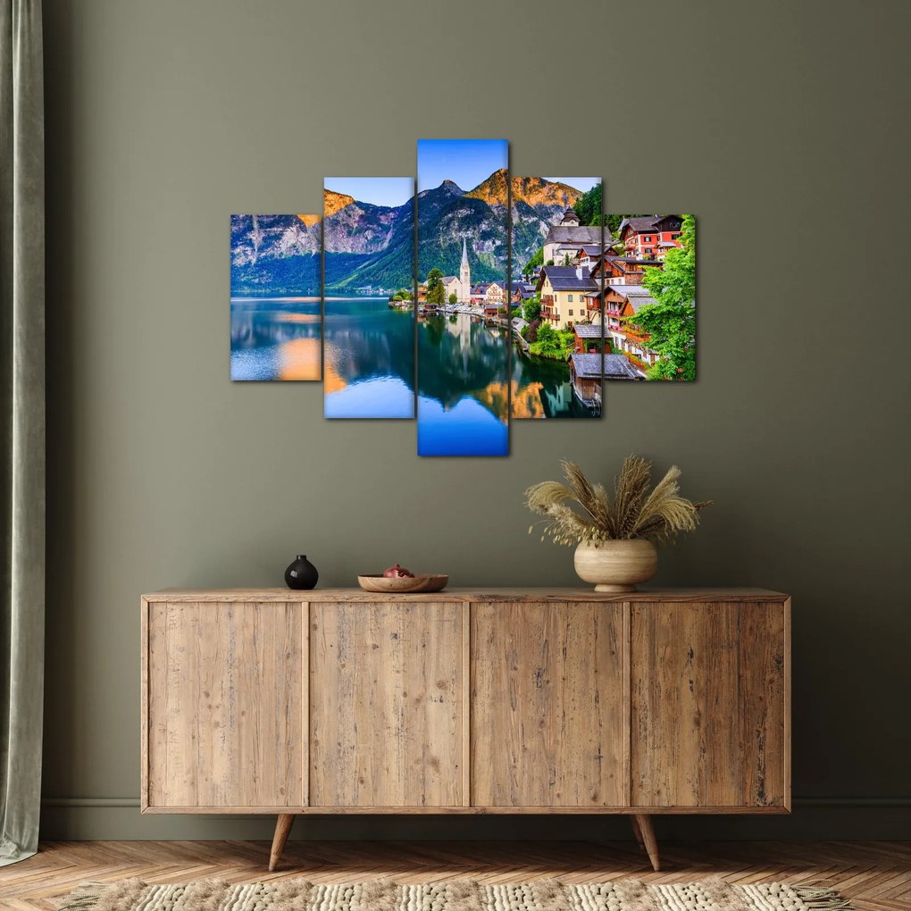 Tablou - Sat alpin (150x105 cm)