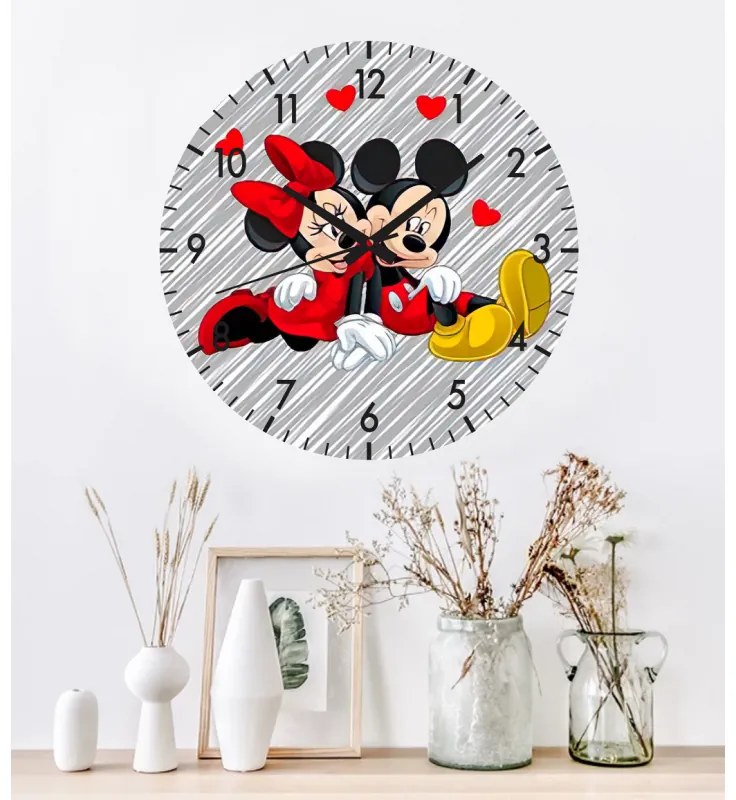 Ceas de perete Mickey si Minnie