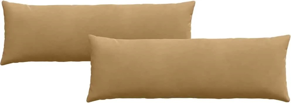 vidaXL Perne pentru canapea 2 pcs Maro 120 x 40 cm