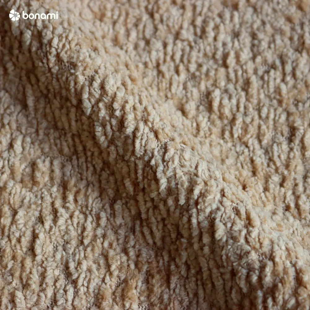 Pat matrimonial galben muștar tapițat cu spațiu de depozitare cu somieră 160x200 cm Thessa Bold Line – Bonami Selection