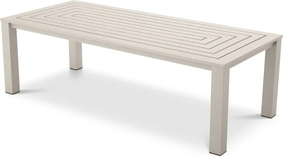 Masa pentru interior/ exterior design LUX din aluminiu Vistamar sand, 240x105cm 113649 HZ