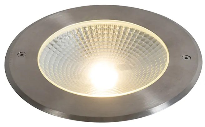 Spot modern pentru sol din oțel inclusiv LED 20W - Bridge