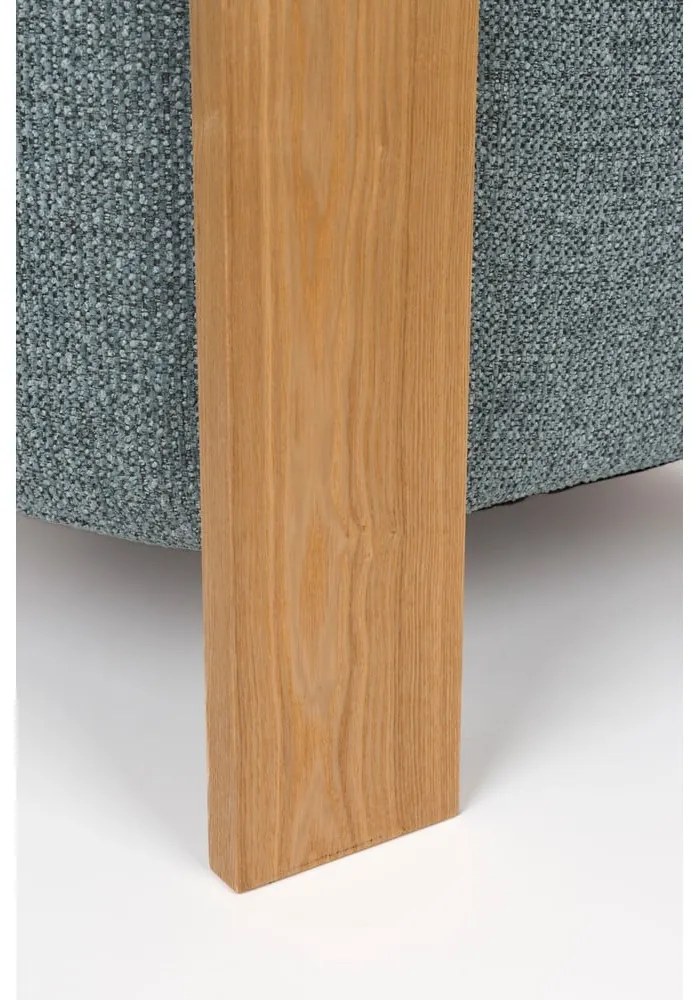 Fotoliu albastru prăfuit cu tapițerie din țesătură bouclé Oolong – Zuiver