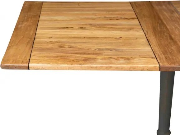 Masa extensibila, L160(290) 90 H80 cm, natur gri antic, lemn masiv