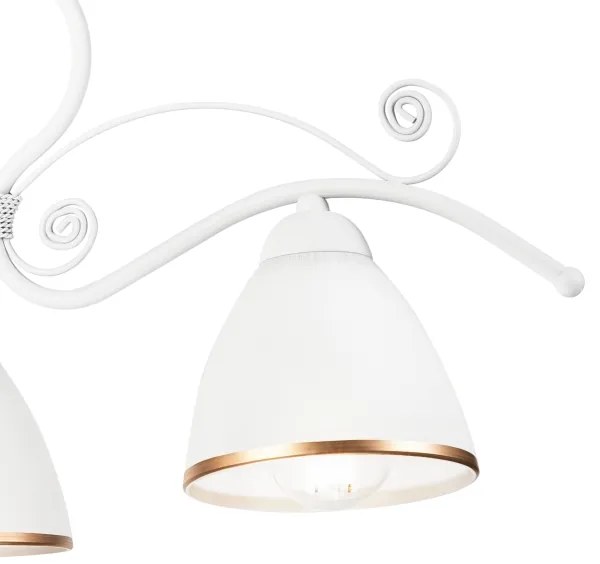 Lustră pe lanț RETRO II 3xE27/60W/230V alb