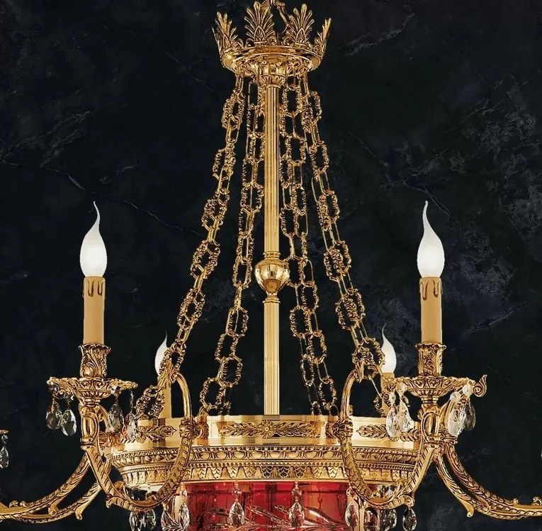 Candelabru LUX realizat manual cu cristale Scholer Edgard, 120cm