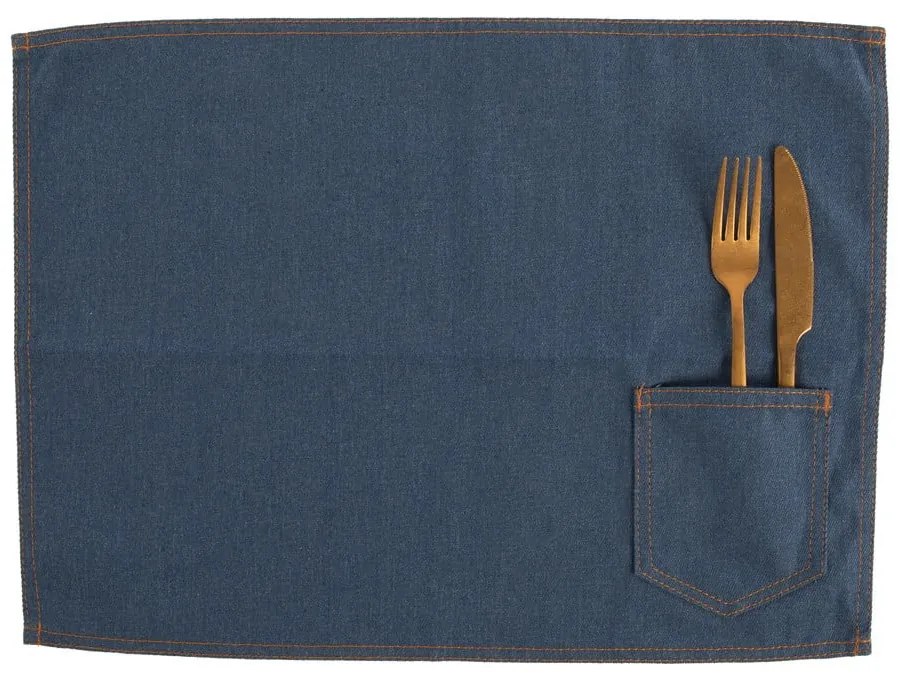 Suport pentru farfurii din material textil 45x33 cm Indigo – Tiseco Home Studio