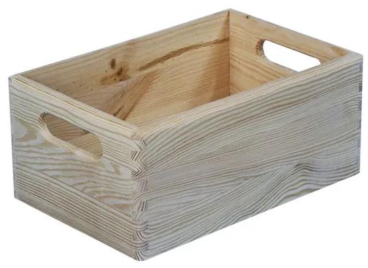 Cutie depozitare din lemn, 30x20x14 cm