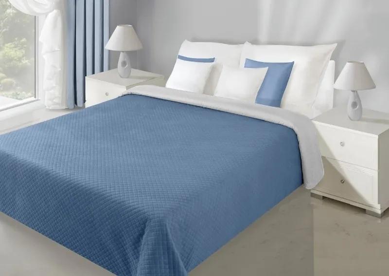 Cuverturi de pat de lux cu două fețe în culoarea albastru închis Lăţime: 230 cm | Lungime: 260 cm