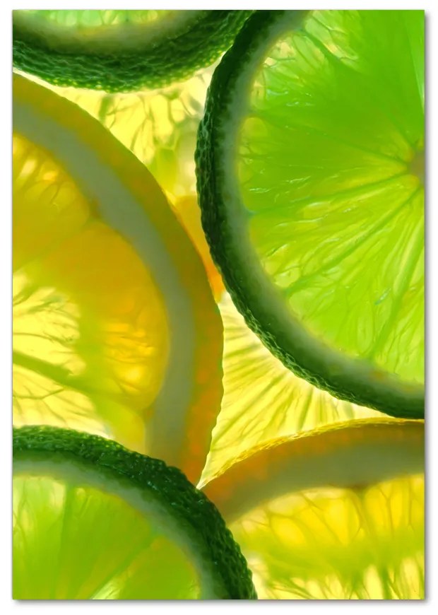 Tablou sticlă Lime si lamaie