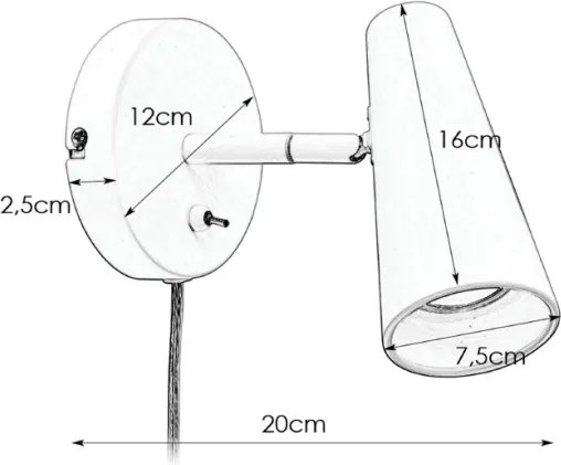 Markslöjd 108200 - Spot de perete CREST 1xGU10/7W/230V negru
