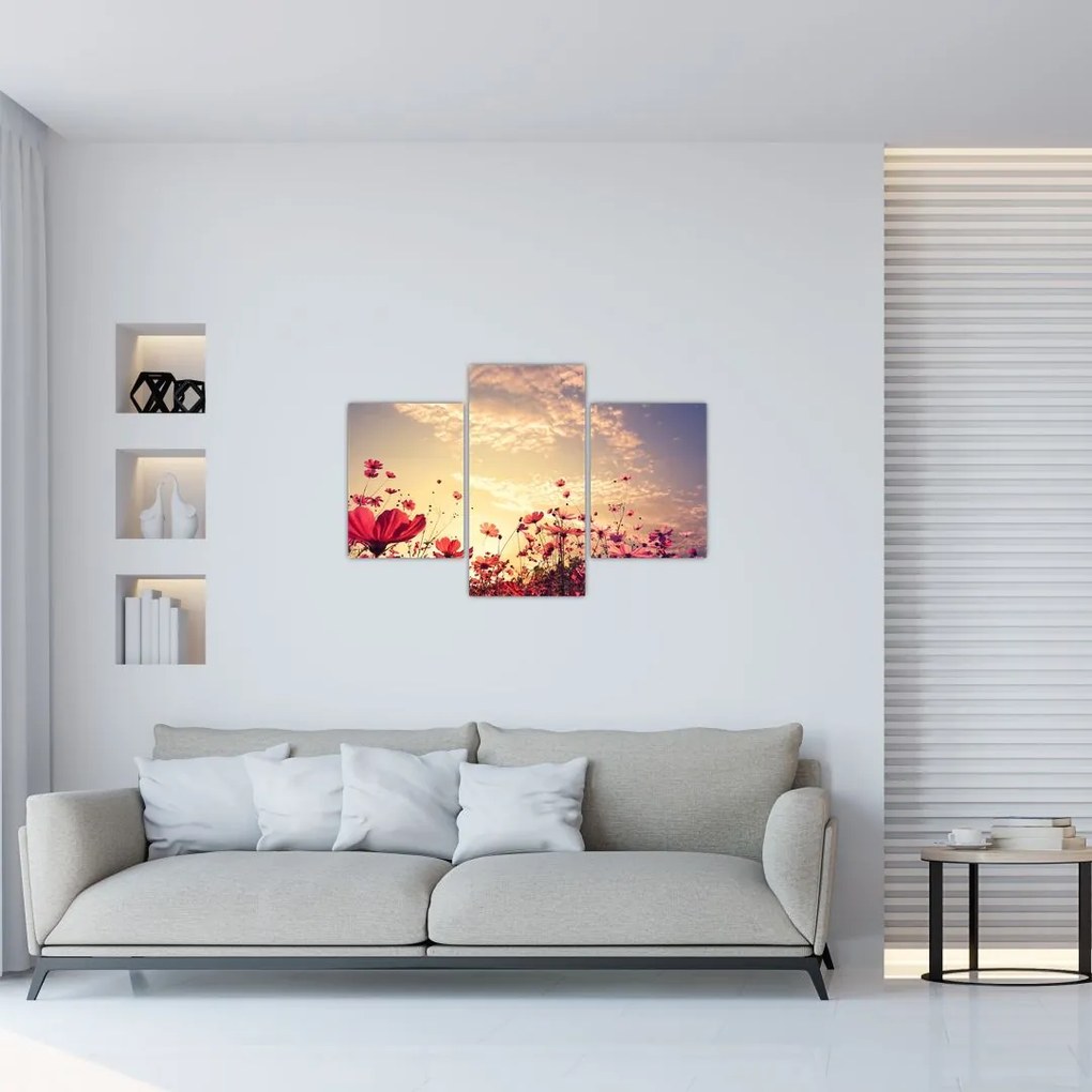 Tablou - Lunca cu flori (90x60 cm)