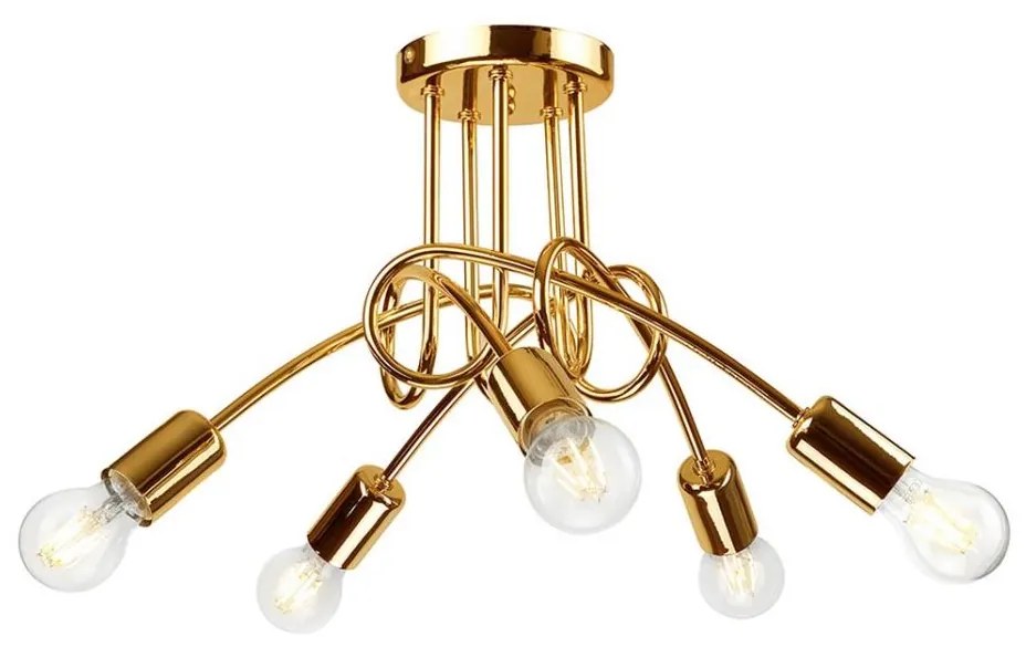 Lustr CAMILLA 5xE27/60W/230V montat aproape de tavan