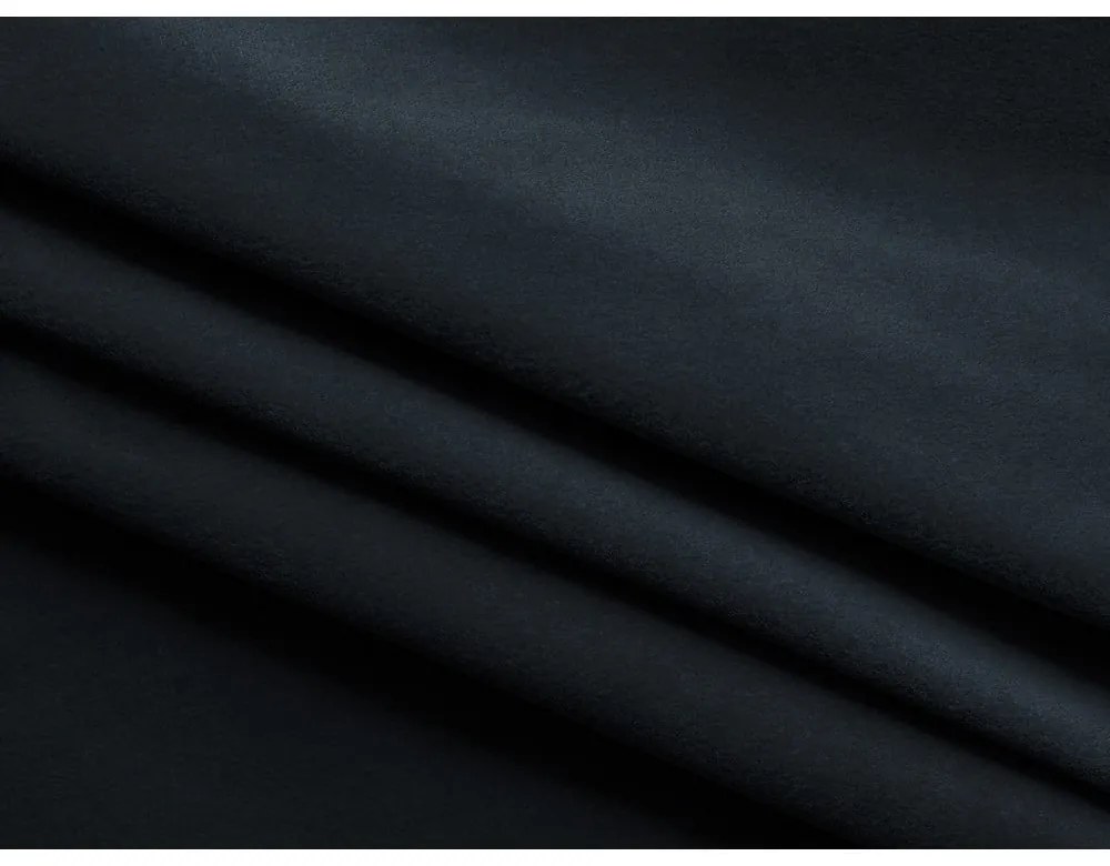 Taburet albastru închis cu tapițerie din catifea Kapua – Makamii