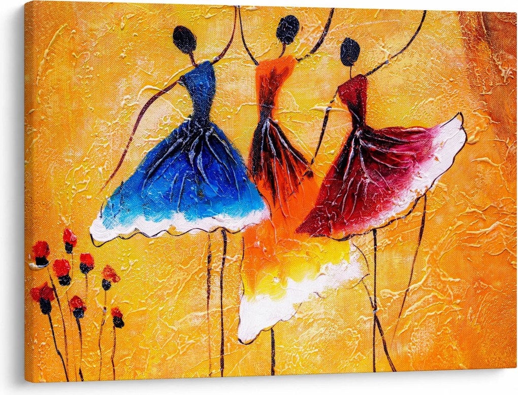 Tablou - Pictură în ulei, balerina (70x50 cm)