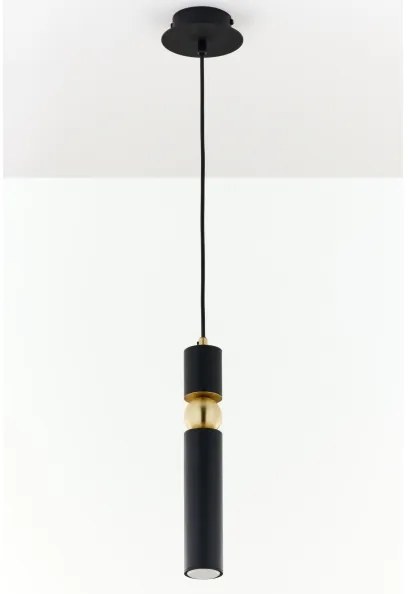 Lustră pe cablu Jupiter 2003 ALAS 1xGU10/10W/230V negru/auriu