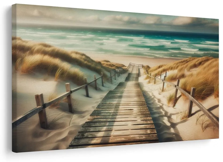 Tablou dune de nisip și orizont marin
