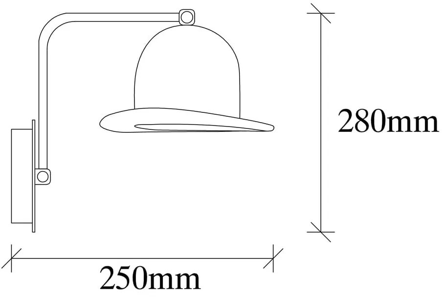 Aplică de perete neagră ø 19 cm Fötr Sivani – Opviq lights