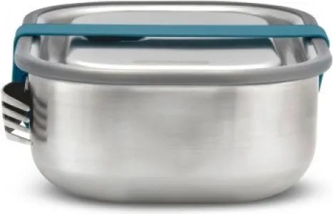 Cutie pentru pranz Black+Blum BAM-SS-L005, 1 l, Dreptunghiulara, Potrivita pentru cuptor, Fara BPA, Otel inoxidabil, Inox/Albastru