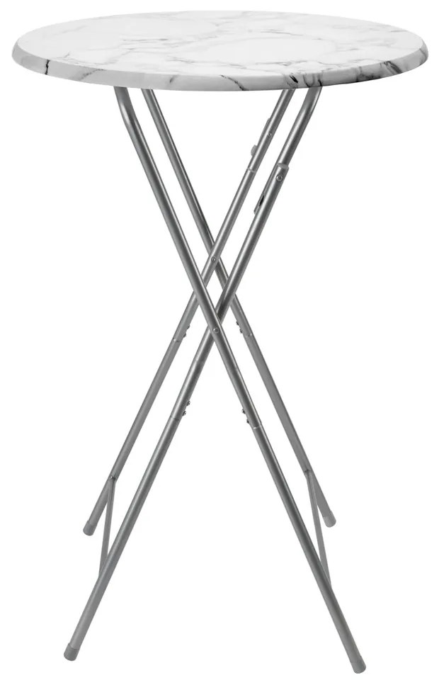 Masa bar aspect marmura Pliabil Ø 60 cm