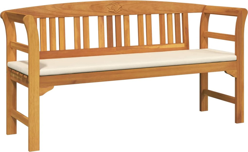 vidaXL Bancă de trandafir Natural 157 x 46 x 82,5 cm