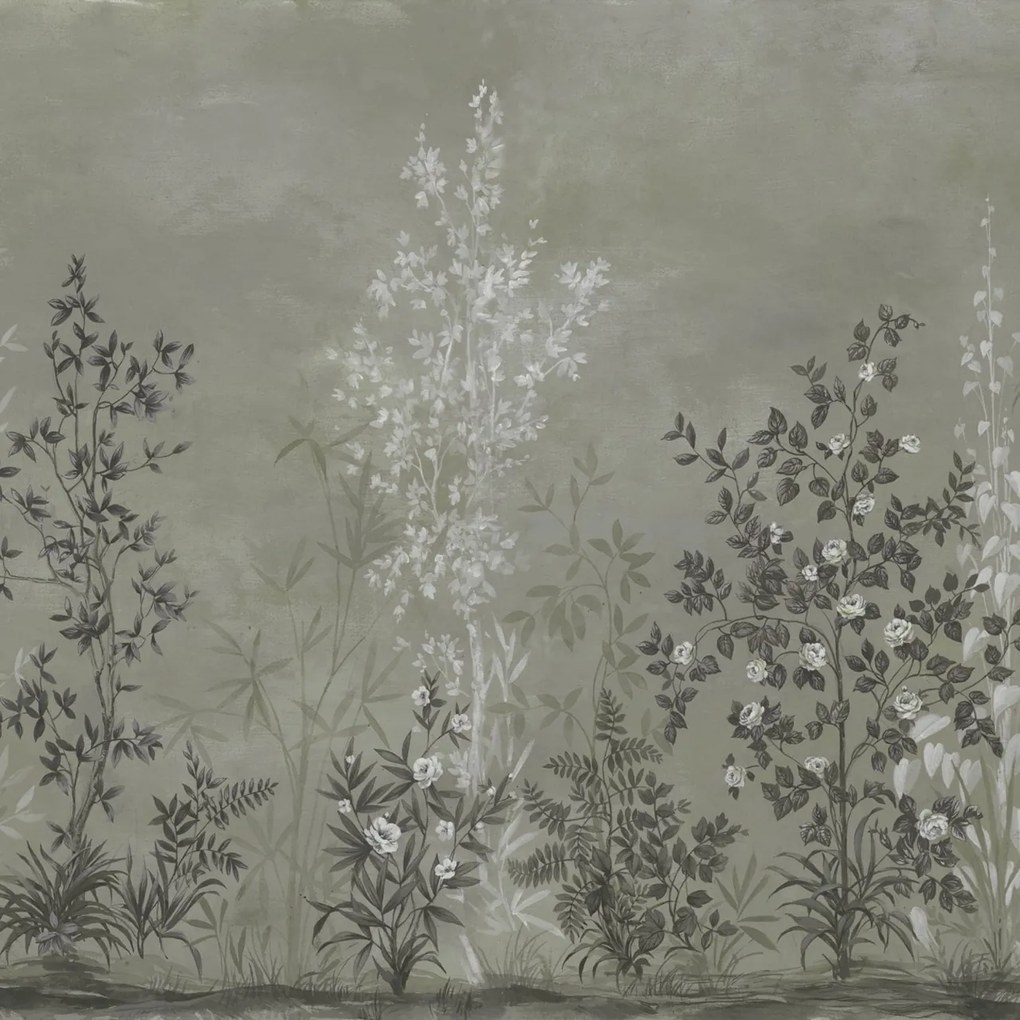 Fototapet, Chinoiserie Haze Green, Rebel Walls