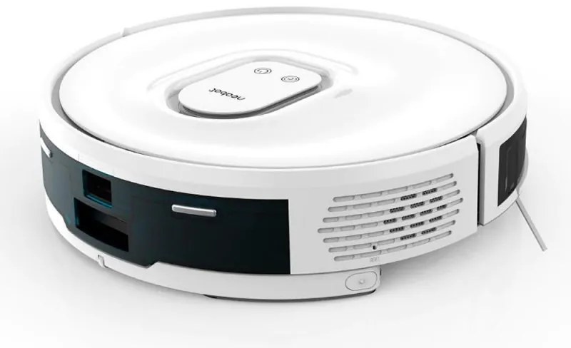 Robot aspirator Neabot NoMo Q11, Li-ion 5200 mAh, Wi-Fi, 50W, 4000 Pa, 2.5 l, Curatare uscata / umeda, Filtru HEPA lavabil, Autogolire, Alb / Negru