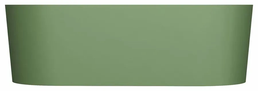 Cada freestanding compozit, verde mat, 180x76 cm, Foglia Evo Verde