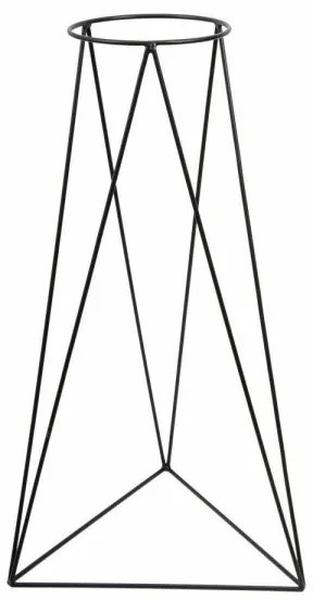 Suport de ghiveci TRIANGL 90x50 cm negru