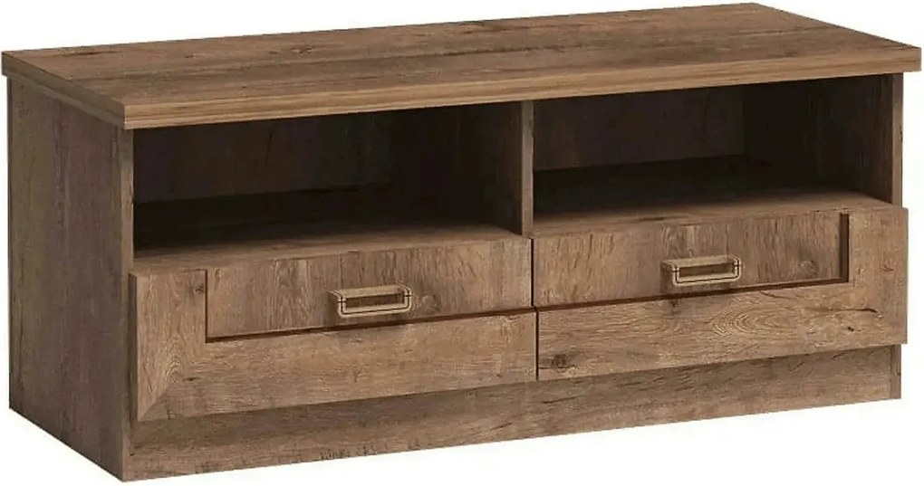 Comoda TV TEDY TYP T11, stejar lefkas, PAL melaminat, 118x50x50 cm