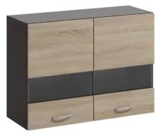 Set mobilier de bucătărie VALERIA 180 cm, maro/stejar Sonoma