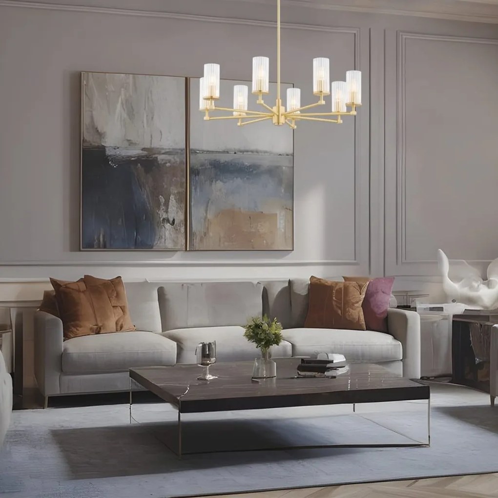 Candelabru elegant realizat din alama Hampton 8L
