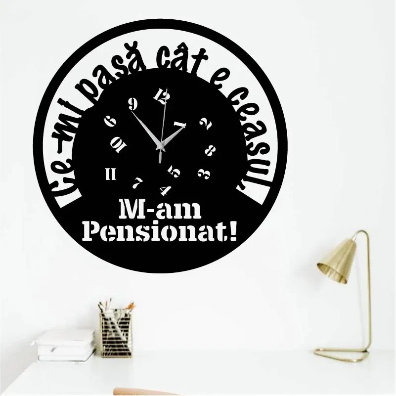 Ceas de perete M-am pensionat 2