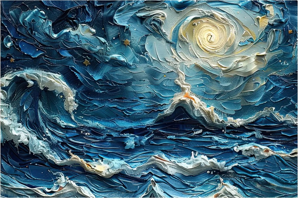 Tablou - Pictura cerului și a mării (90x60 cm)