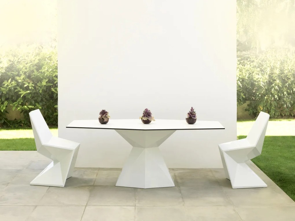 Masa dining de exterior / interior design ultra-modern premium 180x94cm VERTEX 51008 VONDOM